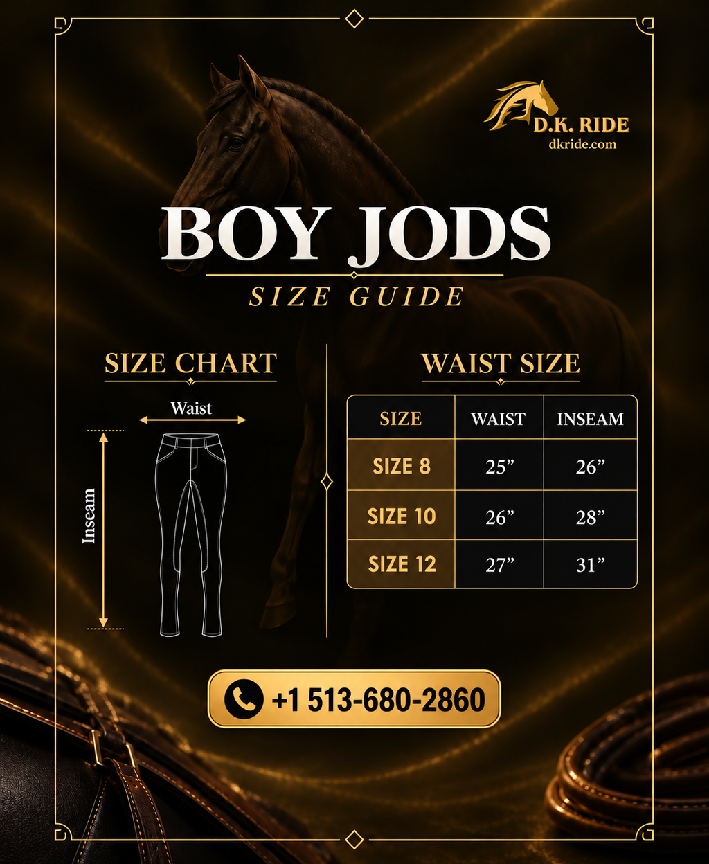 Boys Saddle Seat Jods