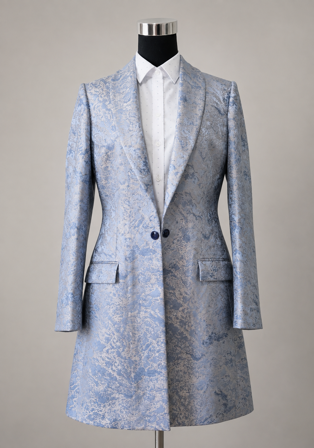Woman Day Coat Light Blue HGR006