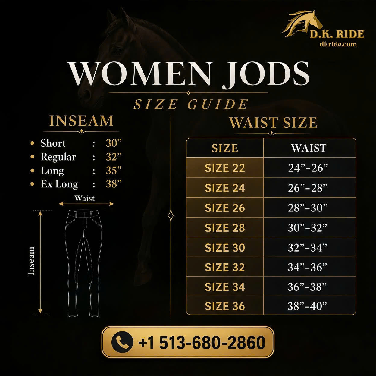 Women's Formal Saddle Seat Jods
